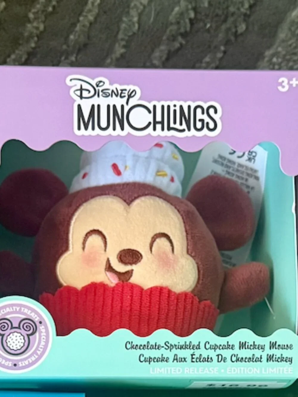 Chocolate Sprinkle Cupcake Mickey Munchling